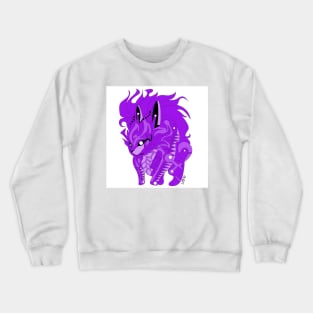 white conejo esquilax rabbit hunger of fire ecopop kaiju beast art Crewneck Sweatshirt